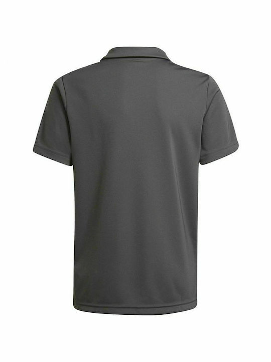 Adidas Kids Polo Short Sleeve Gray Entrada