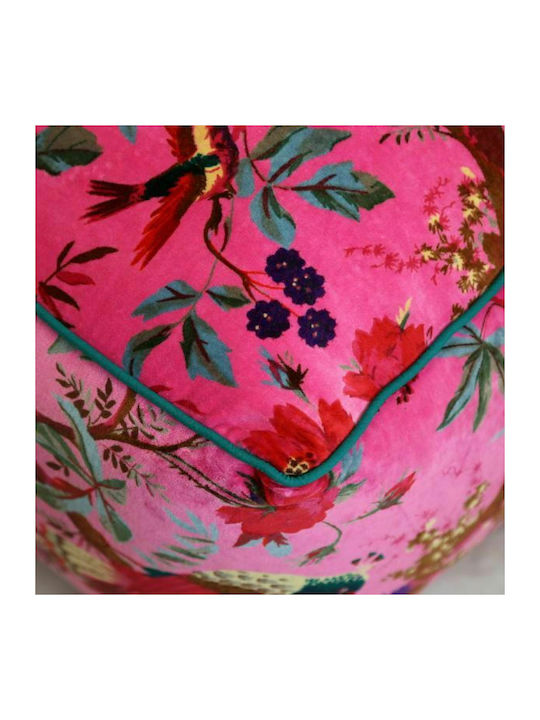 Bean Bag Bolster Poof Fuchsia 60x60x30cm