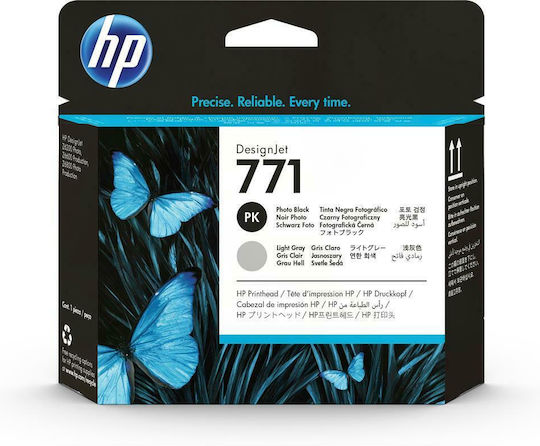 HP 771 Original Pack of 2 InkJet Printer Inks Photo Black / Light Gray (CE020A)