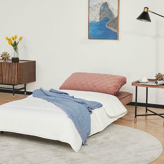 Barcelona Armchair Bed Pink Quilted 106x92x83cm