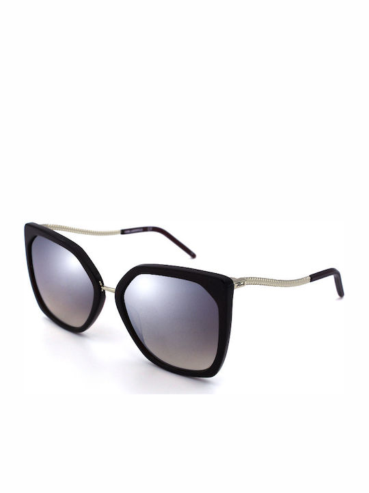 Karl Lagerfeld Women's Sunglasses with Brown Frame and Black Lens KL950S-133