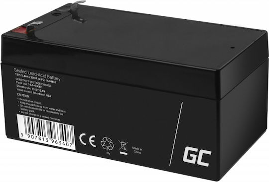 Green Cell Μπαταρία UPS με Χωρητικότητα 3.4Ah και Τάση 12V AGM43