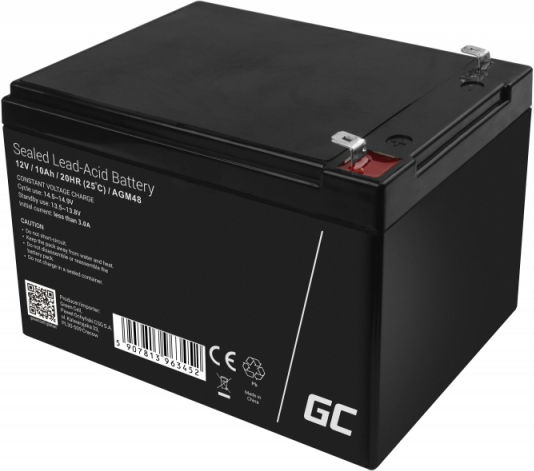 Green Cell UPS Battery with Capacity 10Ah and Voltage 12V AGM48 1pcs