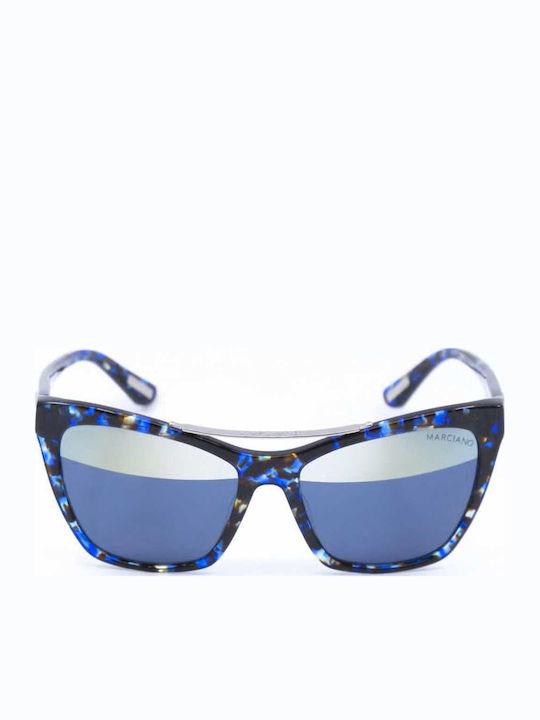 Guess Marciano Women's Sunglasses with Black Tartaruga Horn-Rimmed Frame and Grey Lenses GM0753 92B