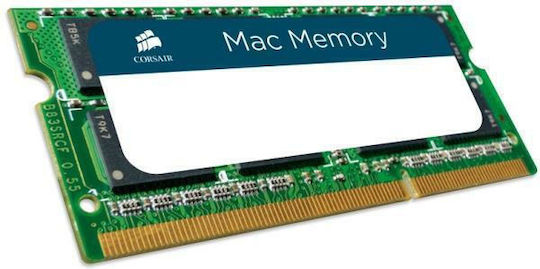 Corsair Mac memory DDR3 με Module 1x8GB και Ταχύτητα 1600 για Laptop