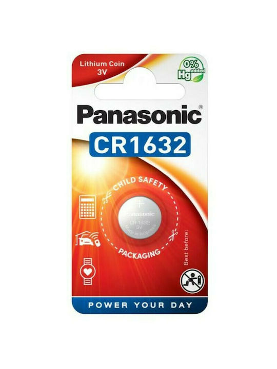 Panasonic Lithium Power Μπαταρία Ρολογιών CR1632 3V 1τμχ