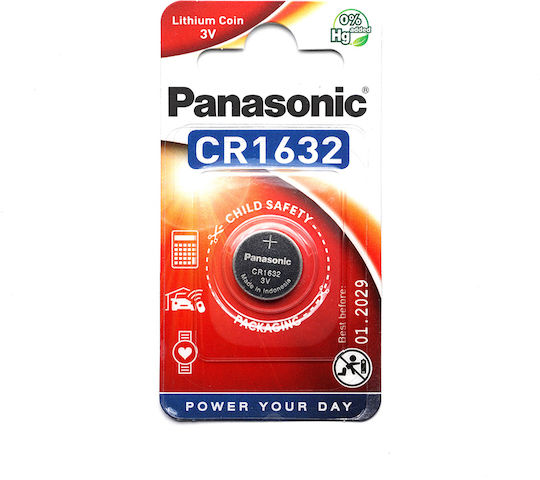 Panasonic Lithium Power Батерия За часовници CR1632 3V 1бр