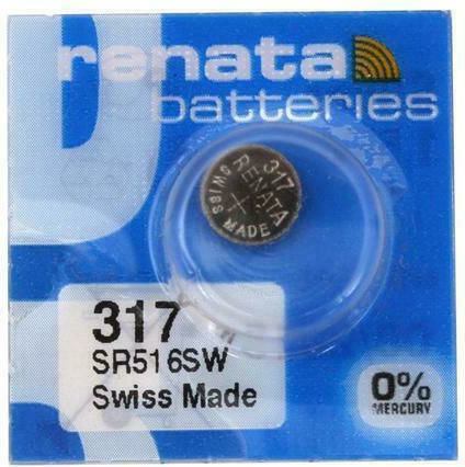 Renata 317/SR516SW Batterie Silber-Oxid für Uhren SR516 1.55V 1Stück