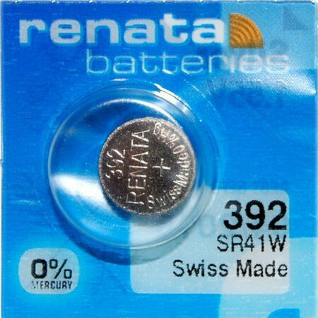 Renata 392 Batterien Silber-Oxid für Uhren SR41 1.55V 10Stück