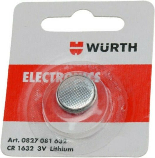 Wurth Batterie Lithium für Uhren CR1632 3V 1Stück