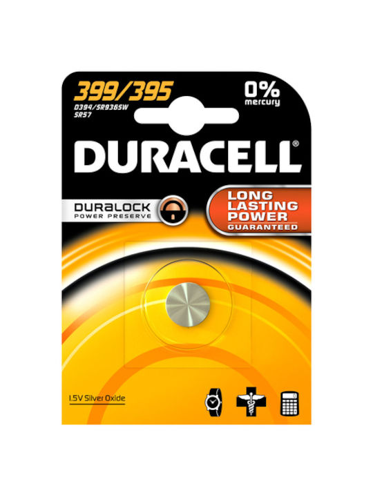 Duracell Watch 399/395 Μπαταρία Silver Oxide Ρολογιών SR57 1.5V 1τμχ