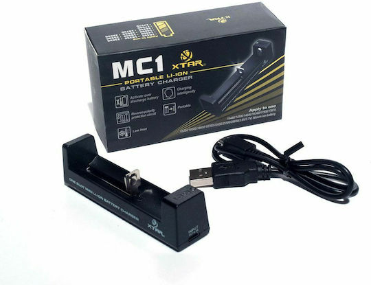 XTAR MC1 USB Φορτιστής Μπαταριών Li-ion Μεγέθους 18650