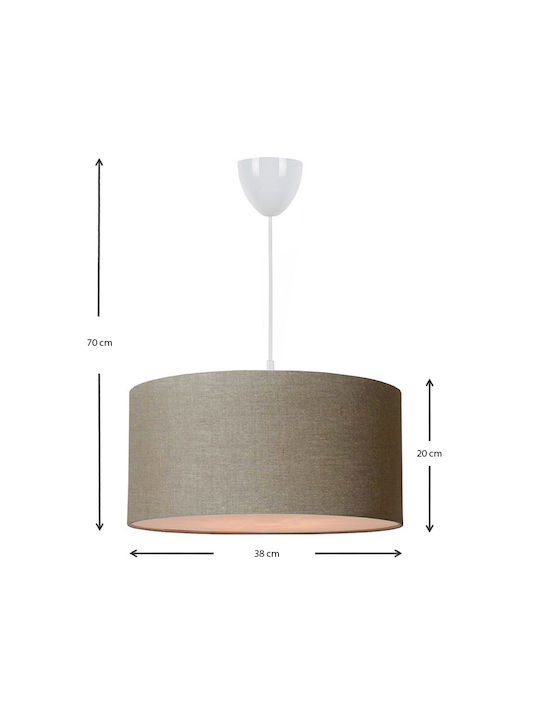 Megapap Wilson Pendant Light Brown with Socket E27 38x20x70cm