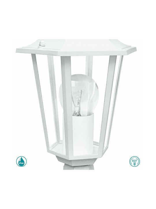 Fan Europe Milano Φωτιστικό Φαναράκι Εξωτερικού Χώρου 60W IP44 για Ντουί E27 Λευκό