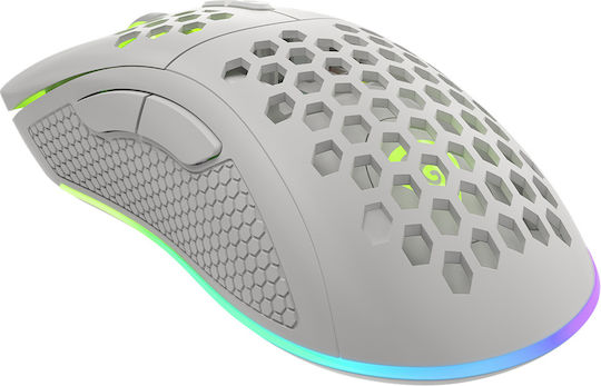 Genesis Krypton 555 RGB Геймърска Мишка 8000 DPI Бял