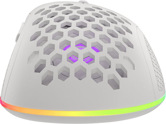 Genesis Krypton 555 RGB Геймърска Мишка 8000 DPI Бял
