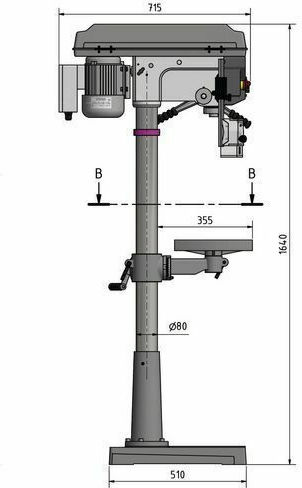 Optimum Κολωνάτο Δράπανο 400V/2Ph/50Hz D 26 Pro