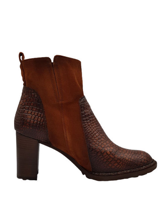 Hispanitas Parsley 7 Leder Damen Knöchelstiefel Cognac