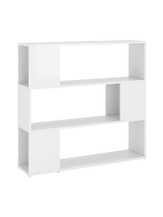 Shelf Floor White Glossy 100x24x94cm