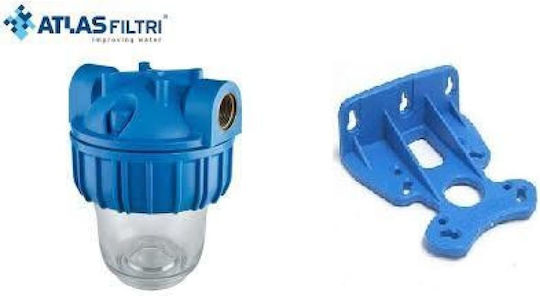 Atlas Filtri Medium Duplex Plus 3P AFO SX-TS Συσκευή Φίλτρου Νερού Διπλή Κεντρικής Παροχής Διατομής 3/4''