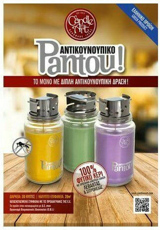 Candle n'Art Εντομοαπωθητικό Κερί για Κουνούπια 580ml Σιτρονέλα