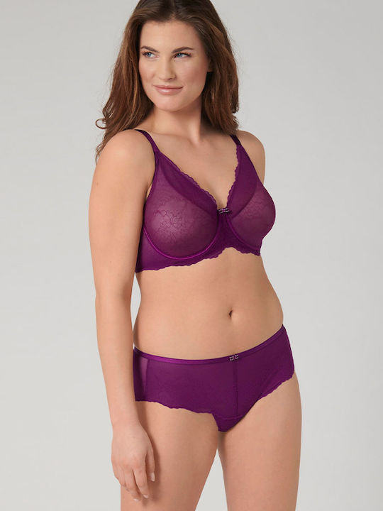 Mirage Spotlight Femeie Boxer cu Dantelă Violet