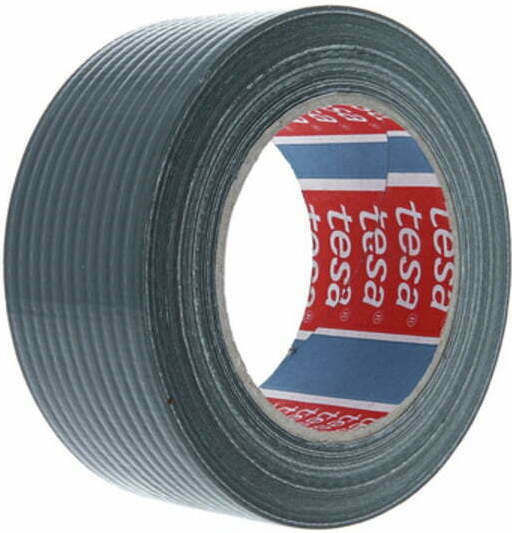 Tesa Professional Duct Tape Black Adhesive Fabric Tape Black 50mmx50m