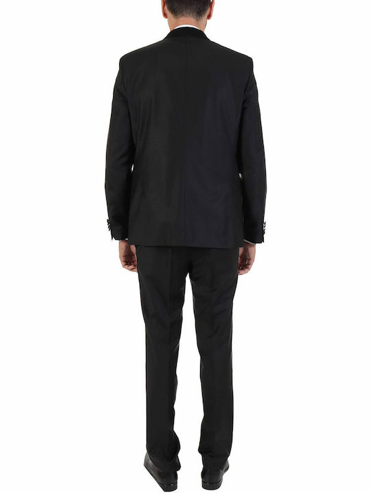 Men's Winter Suit Jacket Slim Fit Black
