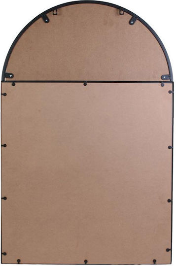 The Home Deco Factory Wall Mirror with Black Metallic Frame 95x61.5cm 1pcs