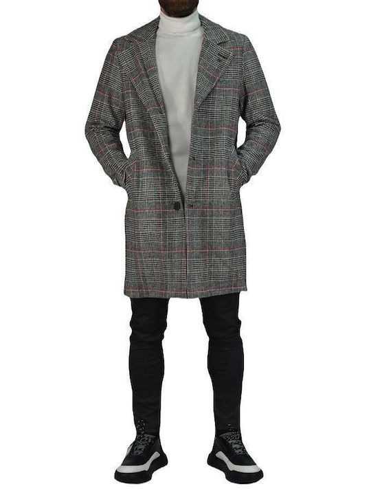 Men's Overcoat - Grey-H60006U3364A-002-125