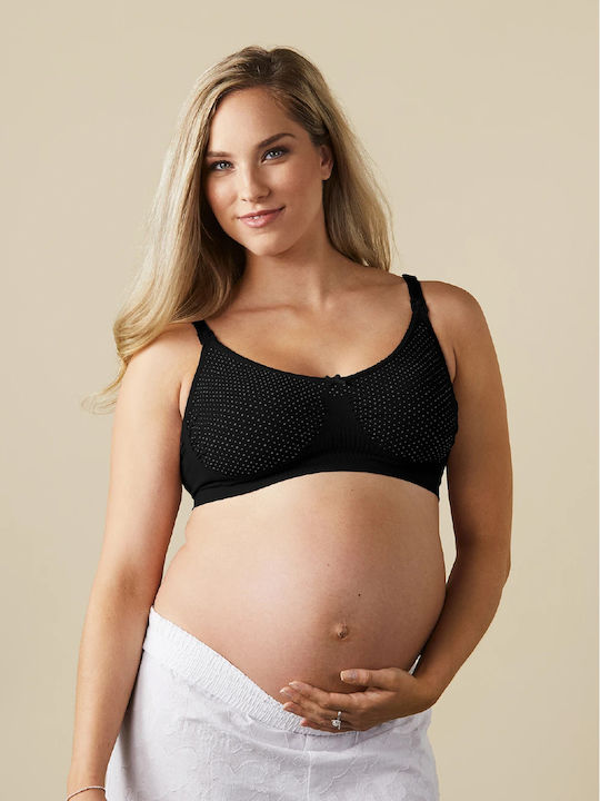 Bravado Body Silk Seamless BRV-1401-BL Μπουστάκι Εγκυμοσύνης & Θηλασμού με Clips Μαύρο