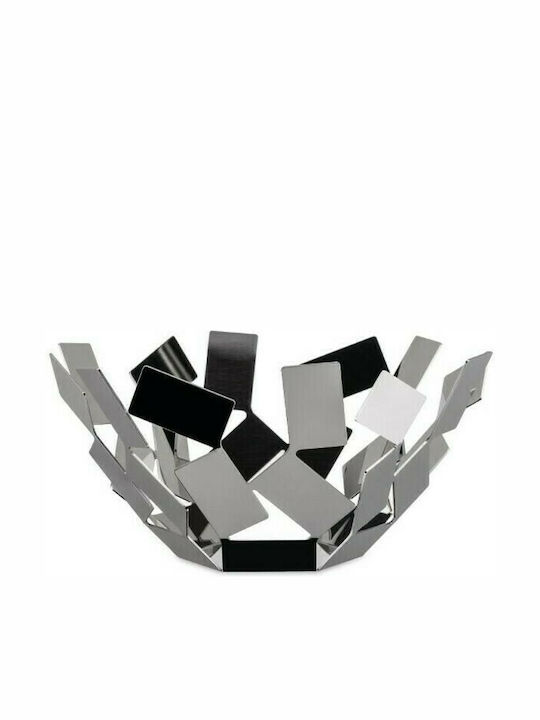 Alessi La Stanza Dello Scirocco Fruit Bowl Inox Silver 27.3x27.3x13cm
