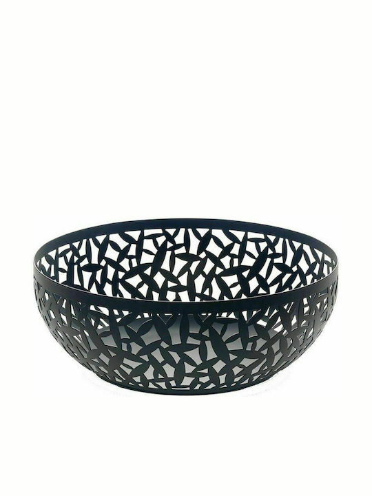 Alessi Cactus Fruit Bowl Metallic Black 21x21x9.5cm