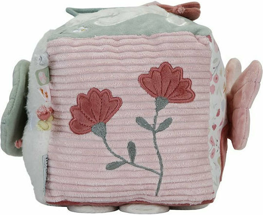 Little Dutch Κύβος Δραστηριοτήτων Flowers & Butterflies από Ύφασμα με Ήχους για Νεογέννητα