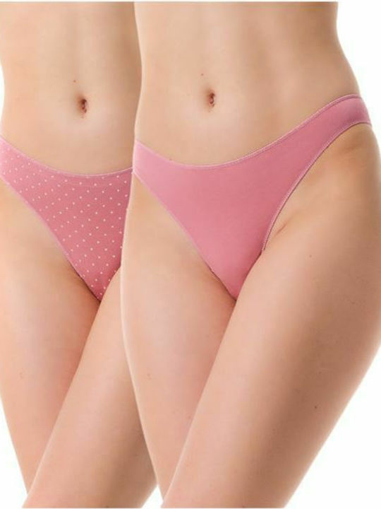 Minerva Fimelle String 2Pack Ροζ
