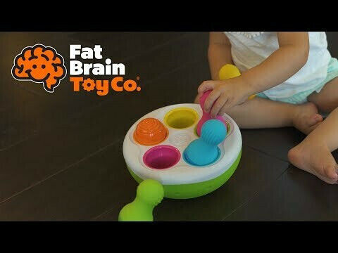 Fat Brain Toys Jucărie de Stivuire SpinnyPins pentru 18++ Luni
