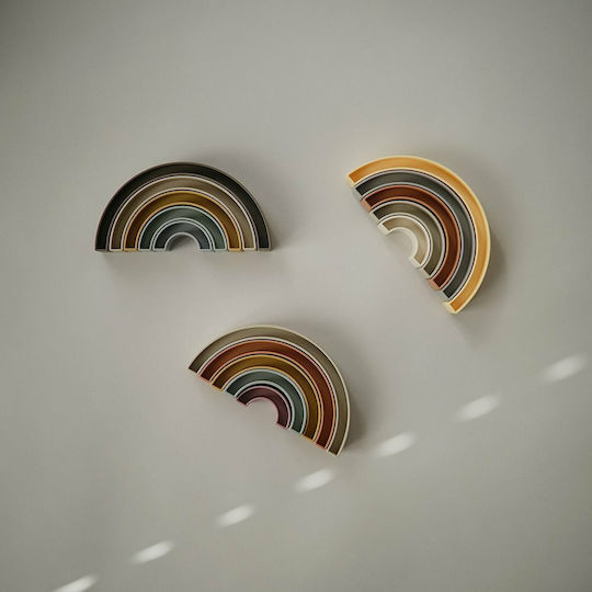 Mushie Stacking Toy 3D Rainbow for 10++ Months