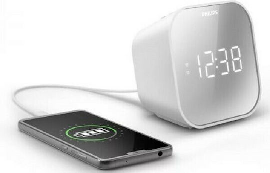 Philips Επιτραπέζιο Ψηφιακό Ρολόι με Ξυπνητήρι & Ραδιόφωνο TAR4406/12
