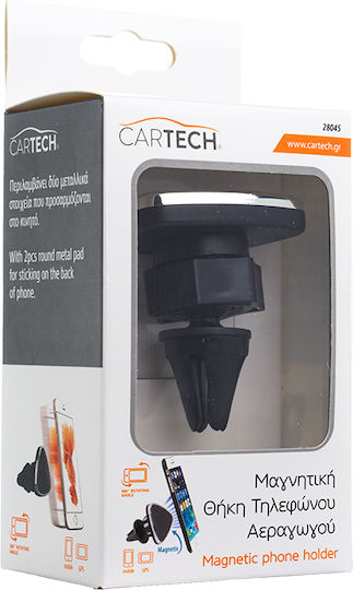 Cartech Magnetische Halterung für Lüftungsschlitze Auto Handyhalterung mit Magnet Schwarz 28045