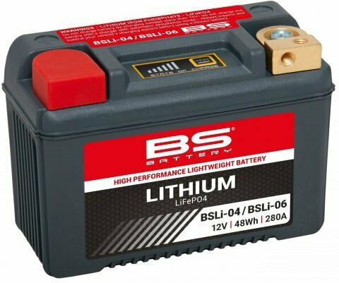 BS Lithium Motorcycle Battery YT14B-BS with Capacity 48Wh