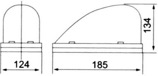 Far Auto 12V cu Roșu Iluminare