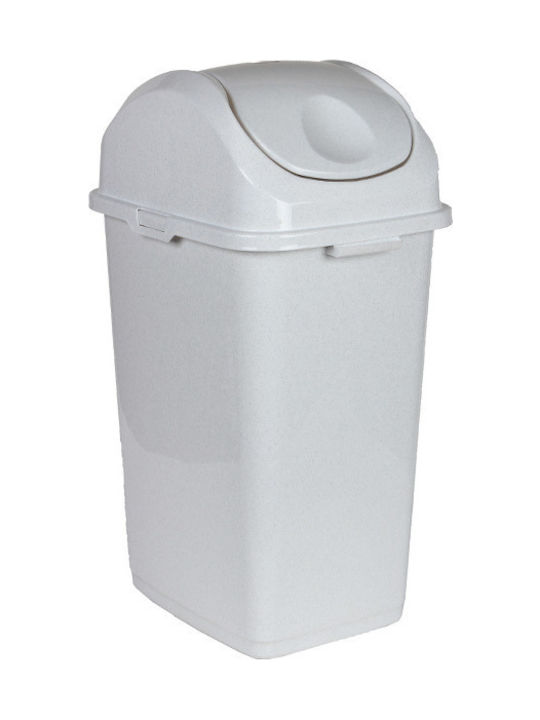 Homeplus Plastic Waste Bin 50lt White