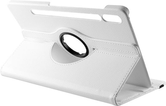 Volte-Tel Flip Cover Rotativ Alb Pentru Galaxy Tab S7+