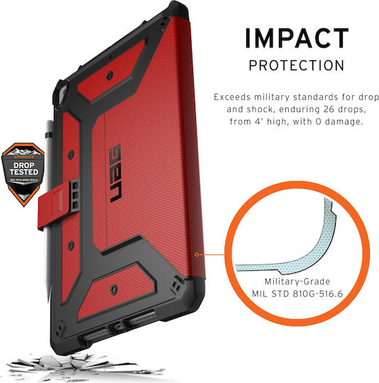 UAG Metropolis Flip Cover Durable Reη (iPad 2019/2020/2021 10.2'') 121916119393