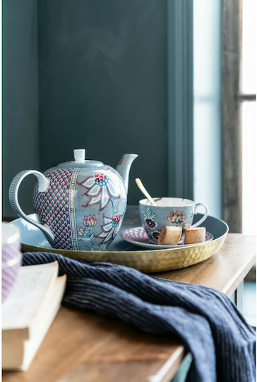 PiP Studio Flower Festival Cup Espresso Porcelain Blue 120ml