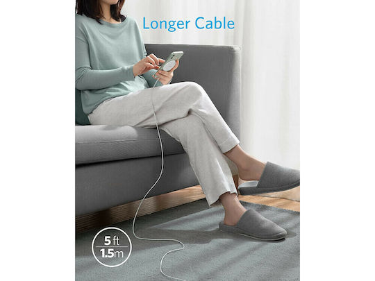 Anker Magsafe Ladegerät und Kabel USB-C 7.5W Weißs (PowerWave Magnetic Pad Lite)