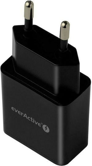 everActive Charger Without Cable with USB-A Port Blacks (SC-200B)
