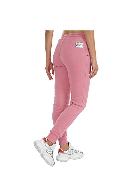 Superdry Track & Field Damen-Sweatpants Jogger Rosa