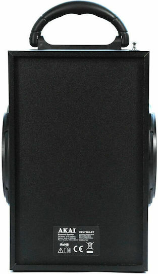 Akai Proffesional Ηχείο Karaoke με Ενσύρματo Μικρόφωνο και Εφέ Φωτισμού CEU7300-BT CEU7300-BT Μαύρο