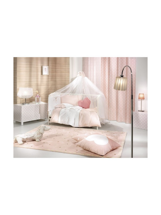 Saint Clair Ballerina Baby Sheets Set Crib Cotton Pink 110x170cm 2pcs